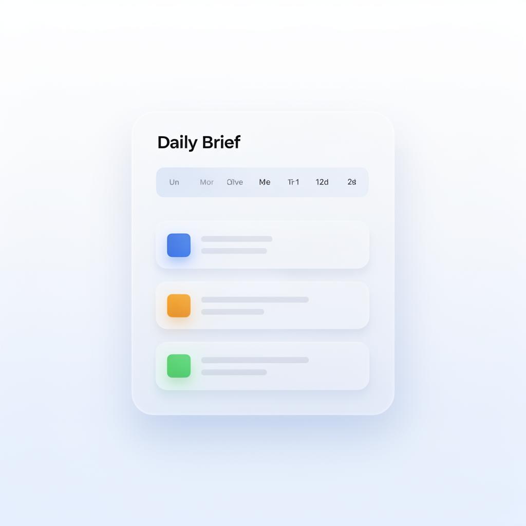 Daily Brief console preview